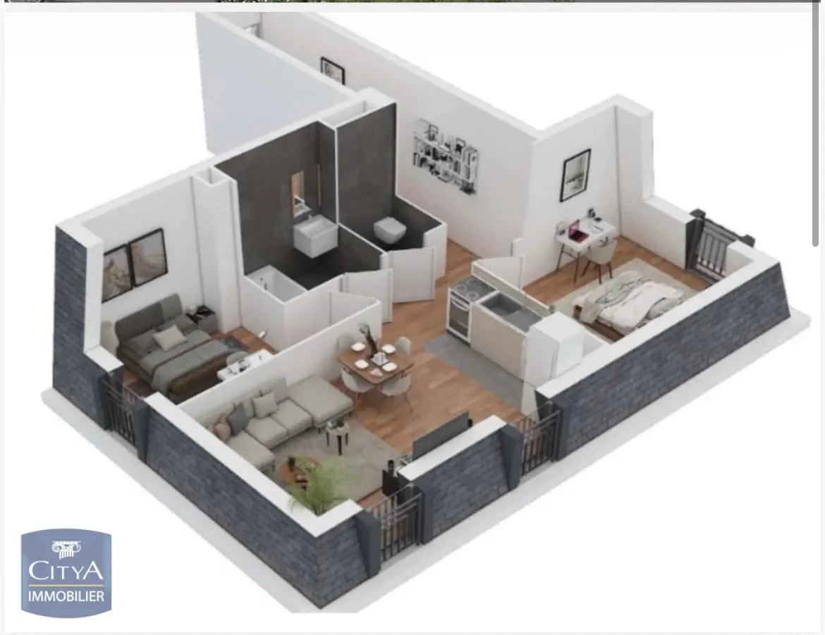 Dourdan (91410) Appartement 3 pièces 54.9m²