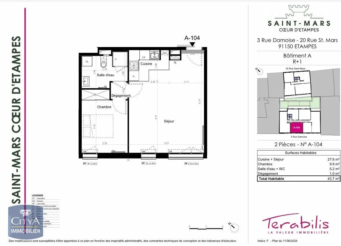 Photo 2 Appartement 2 pièces 43.6m²