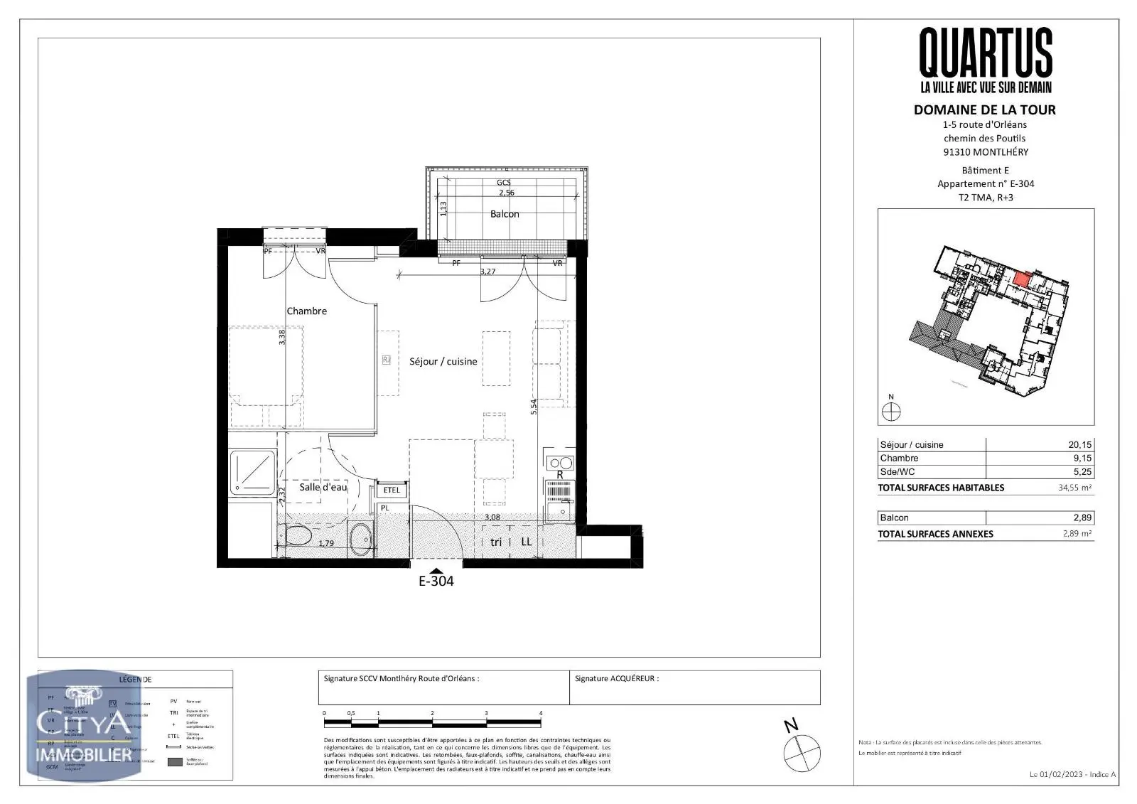 Photo 1 Appartement 1 pièce 34.55m²