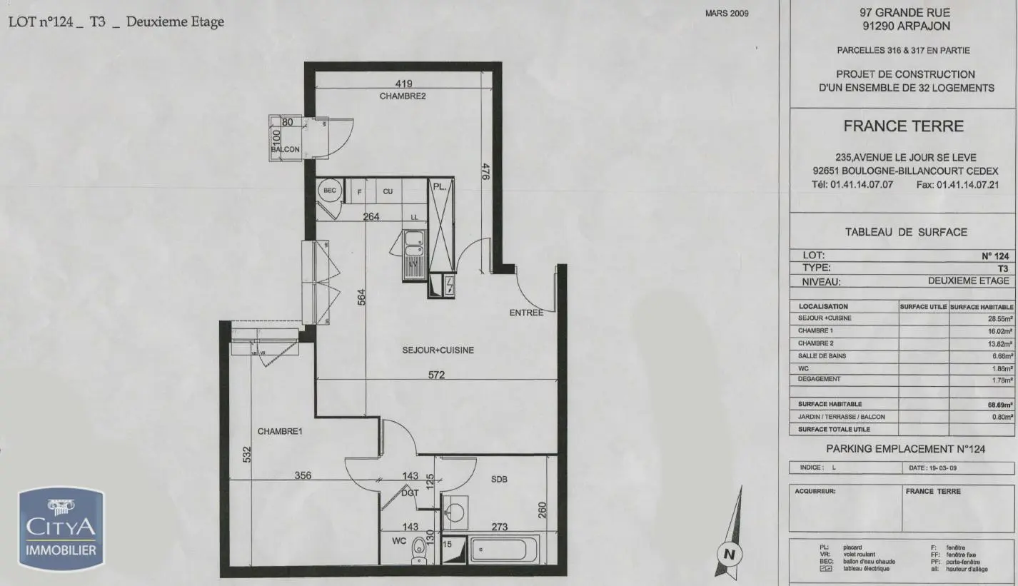 Photo 2 Appartement 2 pièces 68.69m²