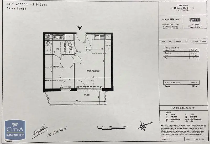 Photo 11 pour Appartement 2 pièces 41.43m² Photo 11 Appartement 2 pièces 41.43m²
