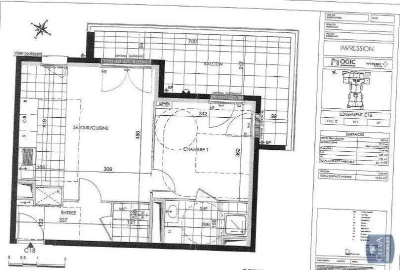 Photo 5 Appartement 2 pièces 45.19m²