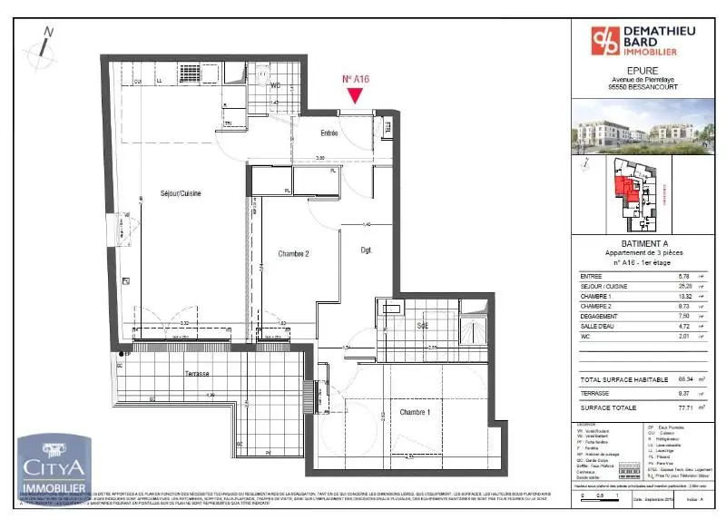 Photo 7 Appartement 3 pièces 67.73m²