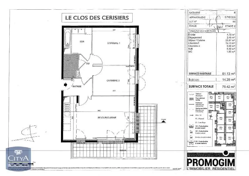 Photo 11 Appartement 3 pièces 61.13m²