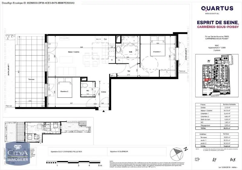 Photo 9 Appartement 3 pièces 59.55m²
