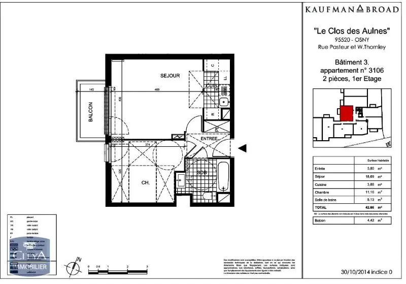 Photo 8 Appartement 2 pièces 42.66m²