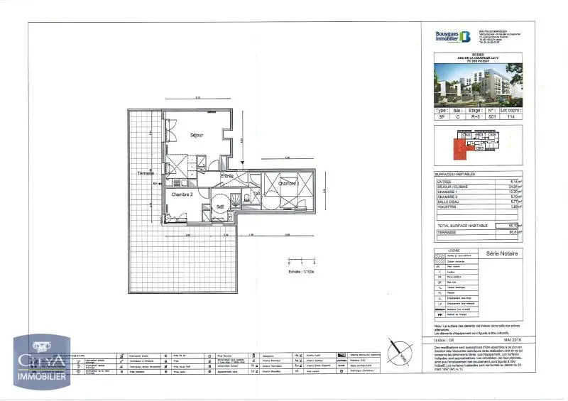 Photo 8 Appartement 3 pièces 60.1m²