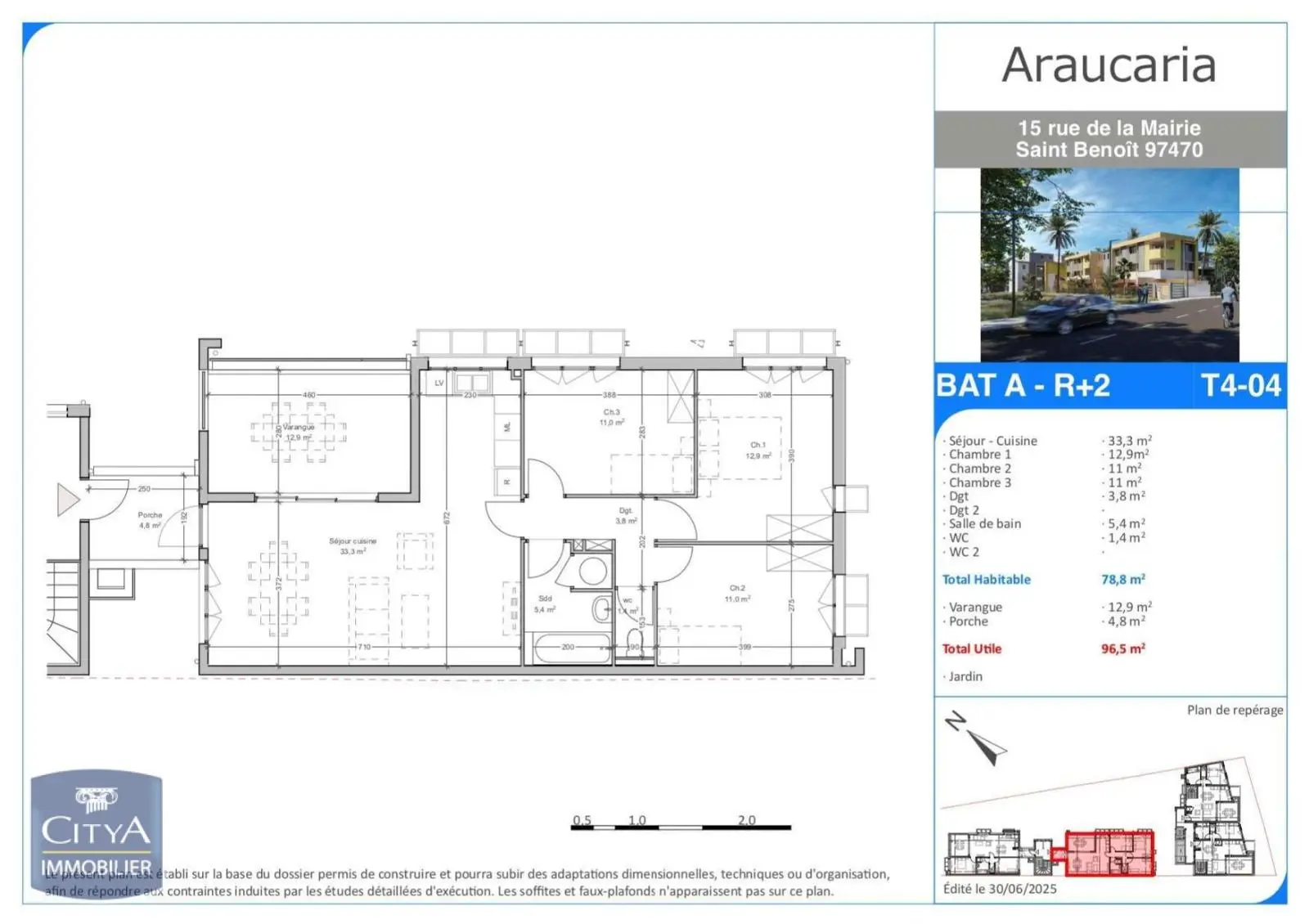 Photo 2 Appartement 4 pièces 78.8m²