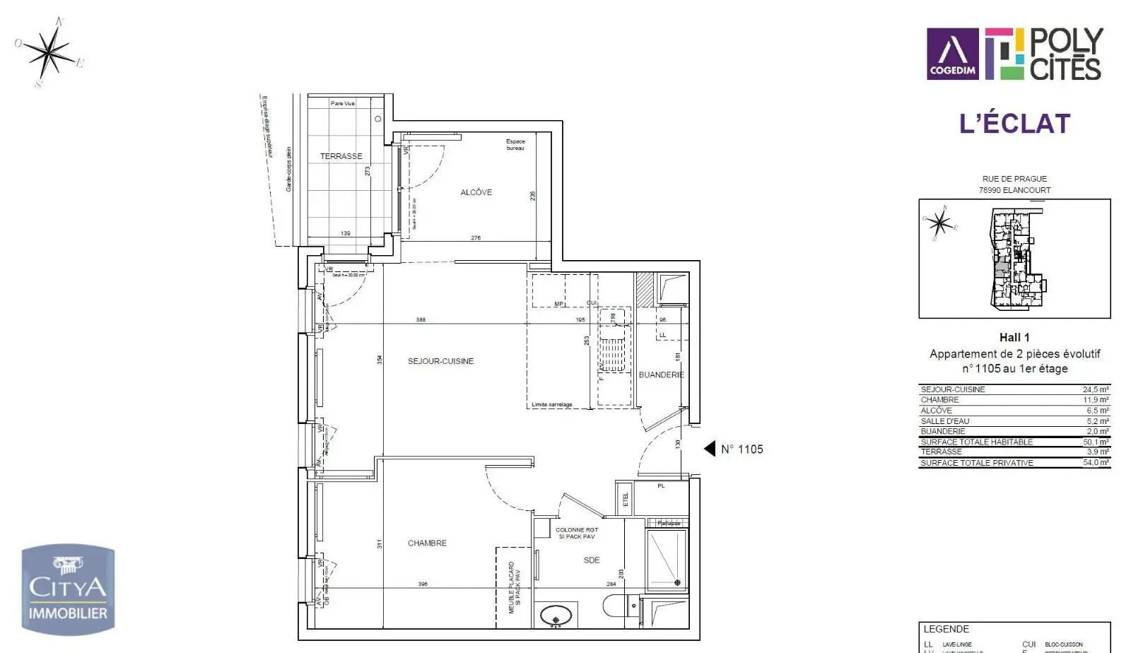 Élancourt (78990) Appartement 2 pièces 50.1m² photo 5