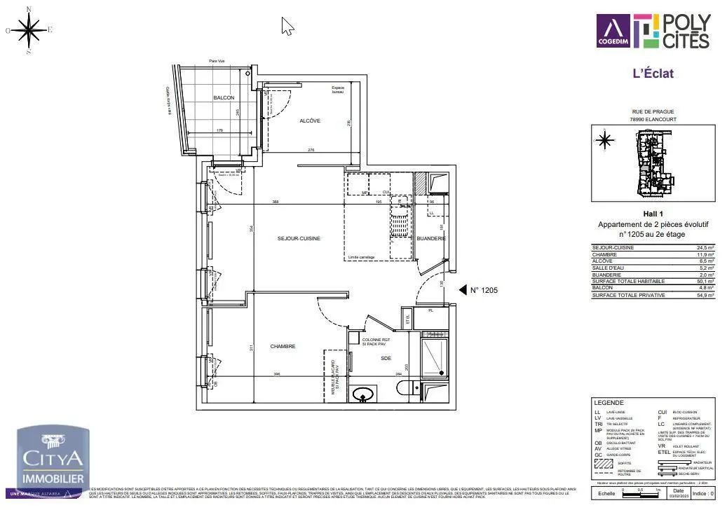 Photo 2 Appartement 2 pièces 50.1m²