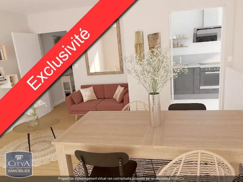 Illustration pour Appartement 3 pièces 62m² Photo Appartement 3 pièces 62m²