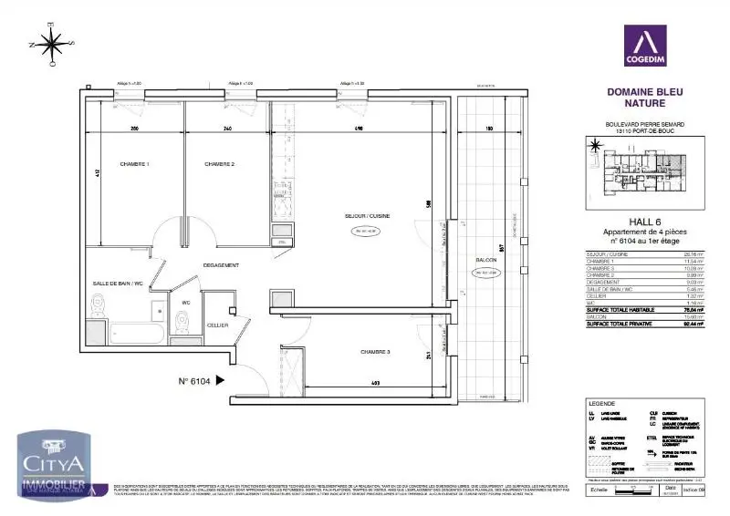 Photo 7 Appartement 4 pièces 76.84m²