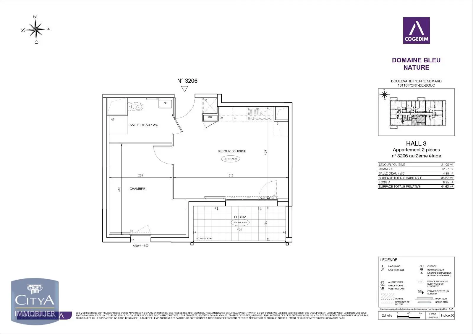 Photo 2 Appartement 2 pièces 38.27m²