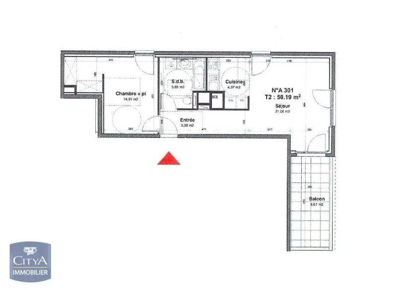 Photo 8 Appartement 2 pièces 49.56m²