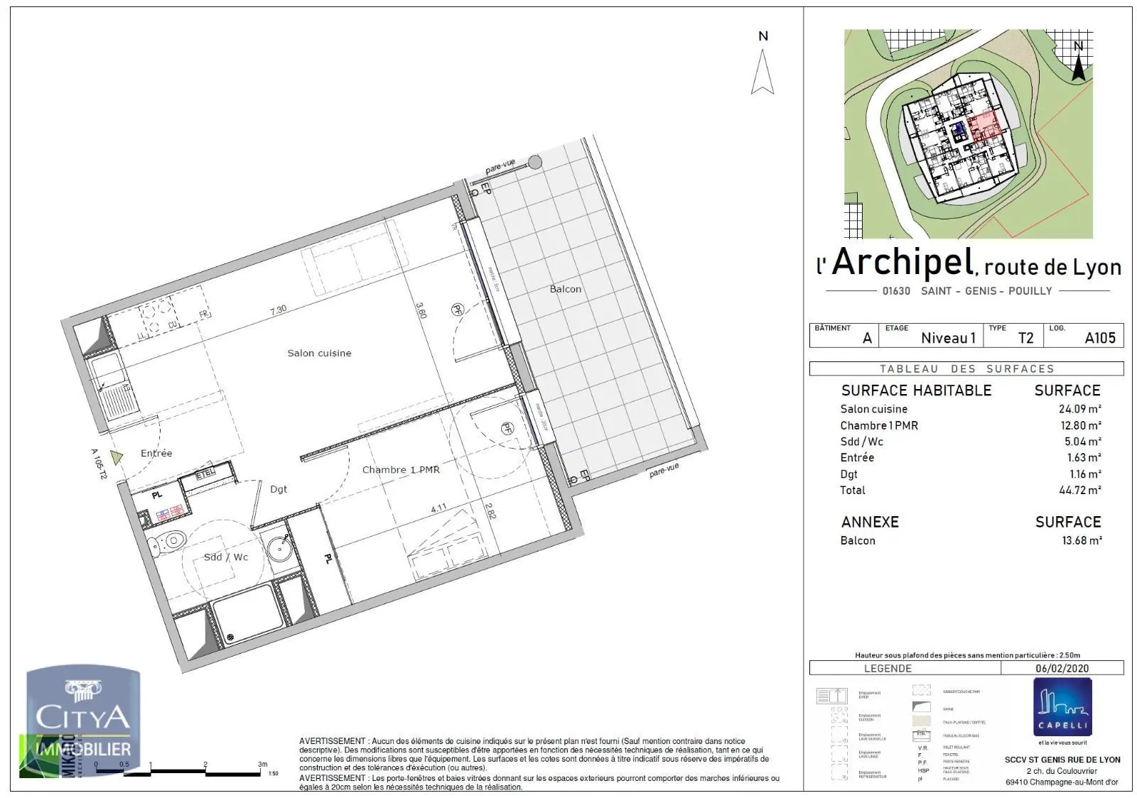 Photo 1 Appartement 2 pièces 44.72m²
