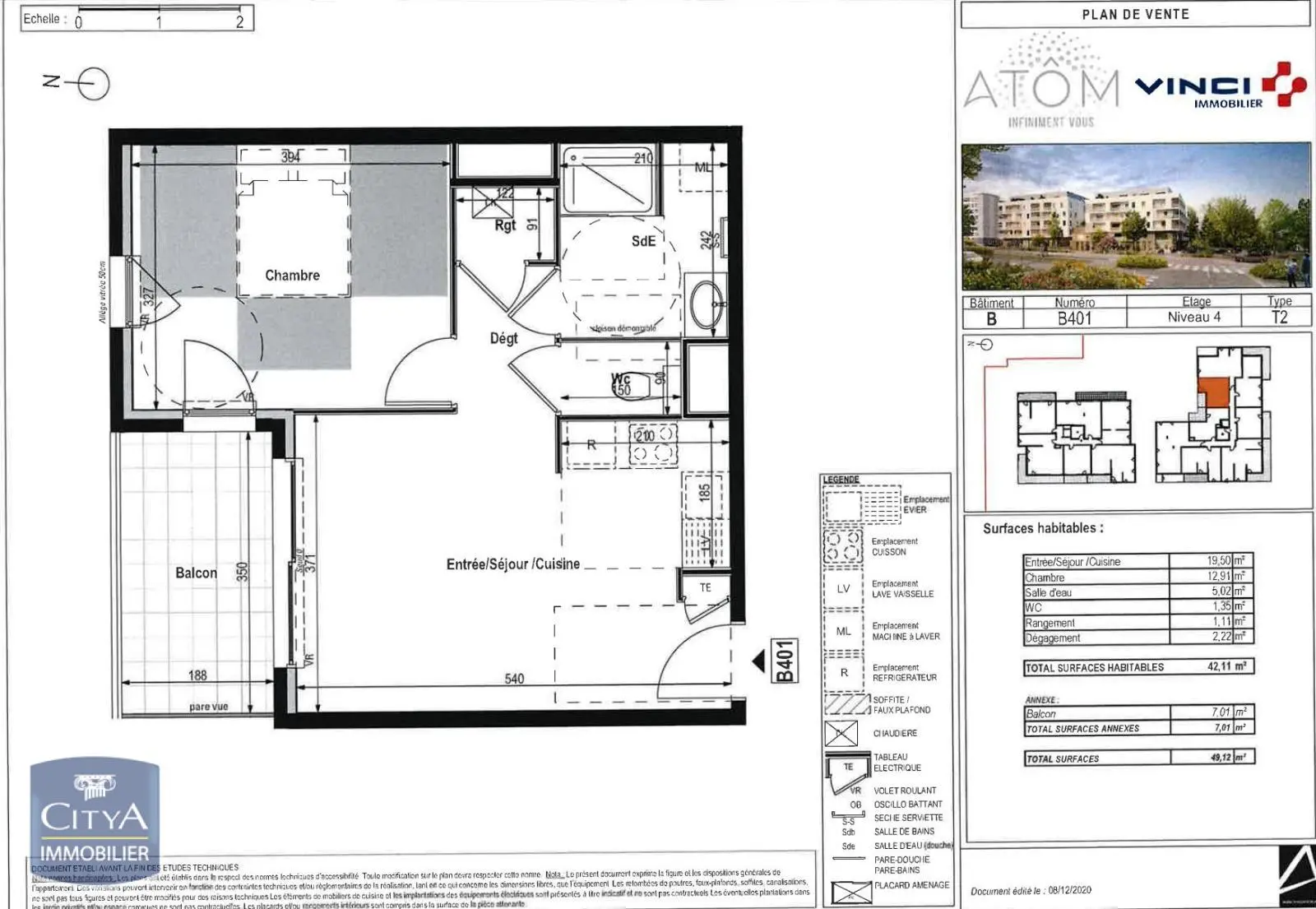 Photo 6 Appartement 2 pièces 42.11m²
