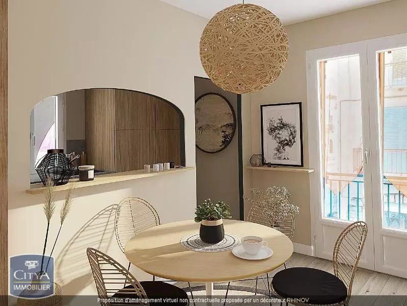 Illustration pour Appartement 2 pièces 37.8m² Photo Appartement 2 pièces 37.8m²