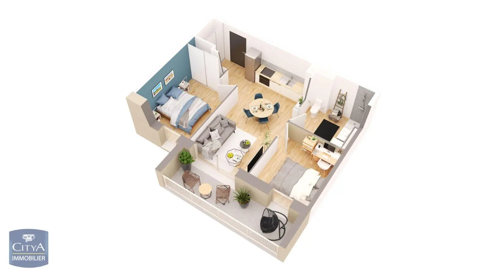 Photo 2 Appartement 3 pièces 50m²