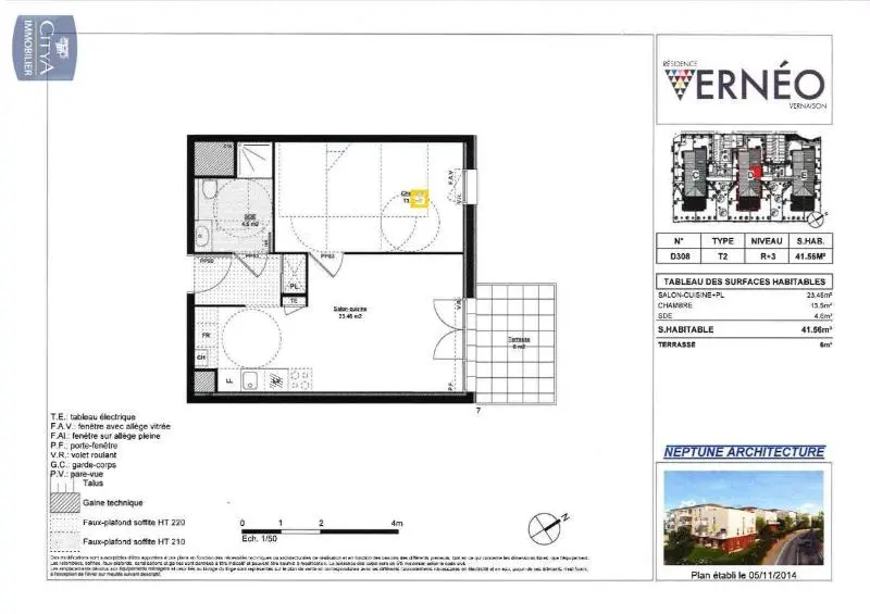 Photo 5 Appartement 2 pièces 42.16m²