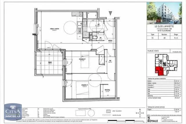 Photo 8 Appartement 3 pièces 65.1m²