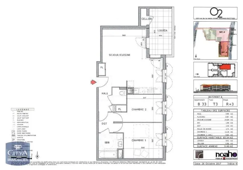 Photo 8 Appartement 3 pièces 59.35m²