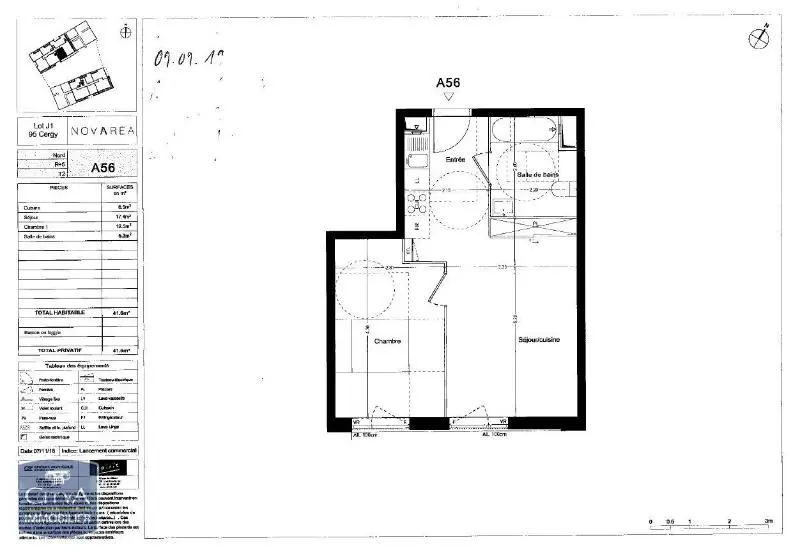 Photo 1 Appartement 2 pièces 41.6m²