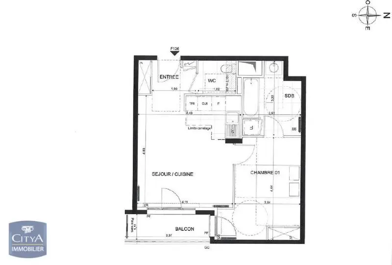Photo 2 Appartement 2 pièces 46.18m²