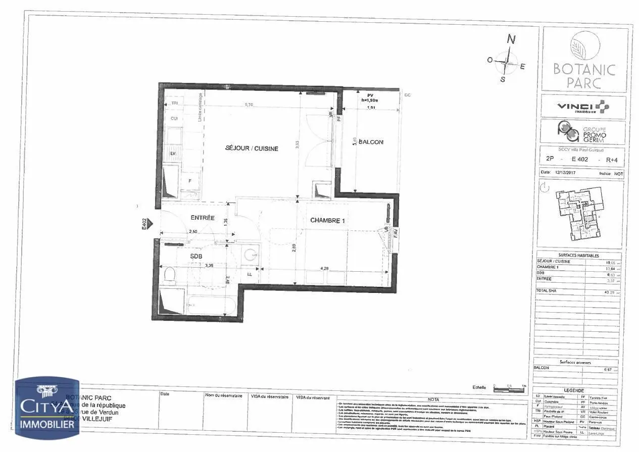 Photo 7 Appartement 2 pièces 44m²