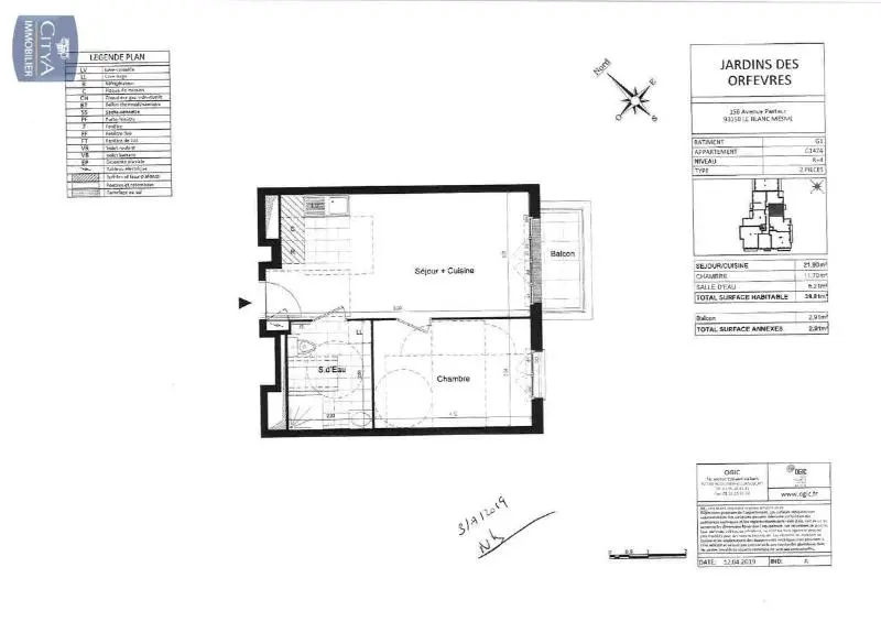 Photo 8 Appartement 2 pièces 39.81m²
