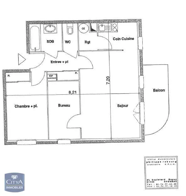 Photo 2 Appartement 2 pièces 52.93m²