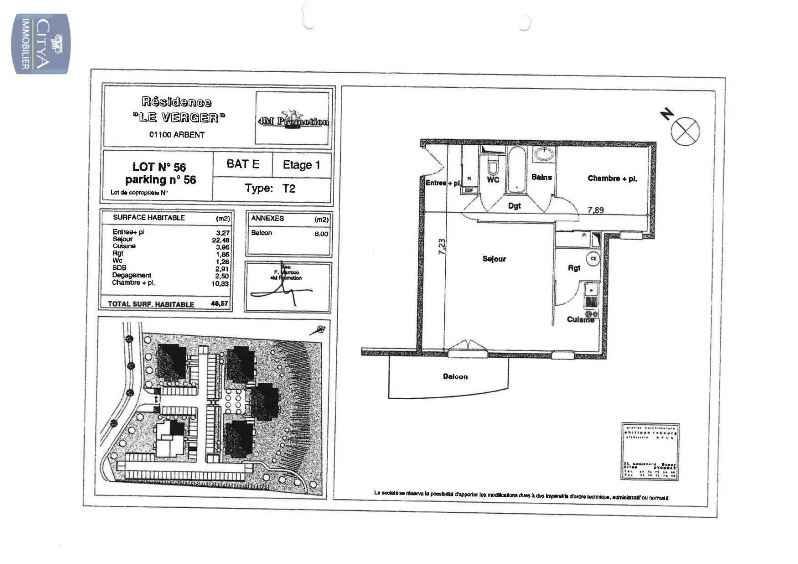 Photo 7 Appartement 2 pièces 48.57m²