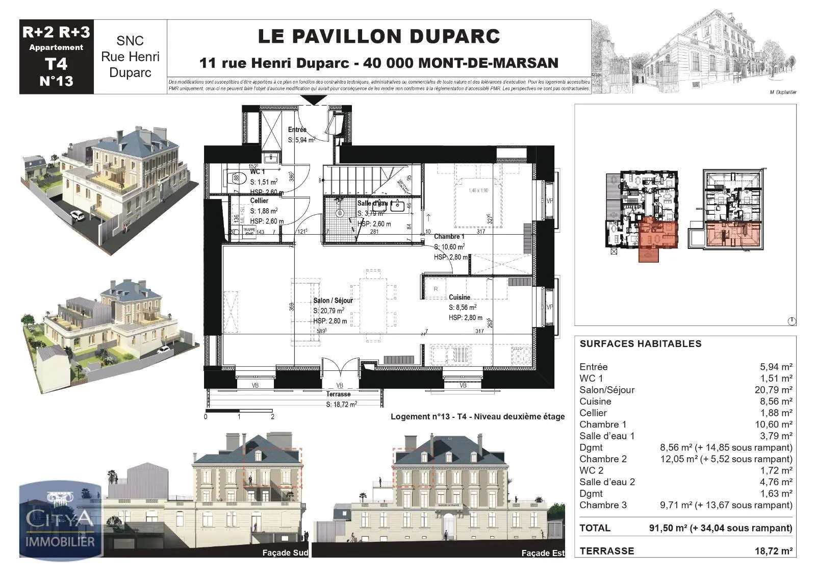 Photo 1 Appartement 4 pièces 91.5m²