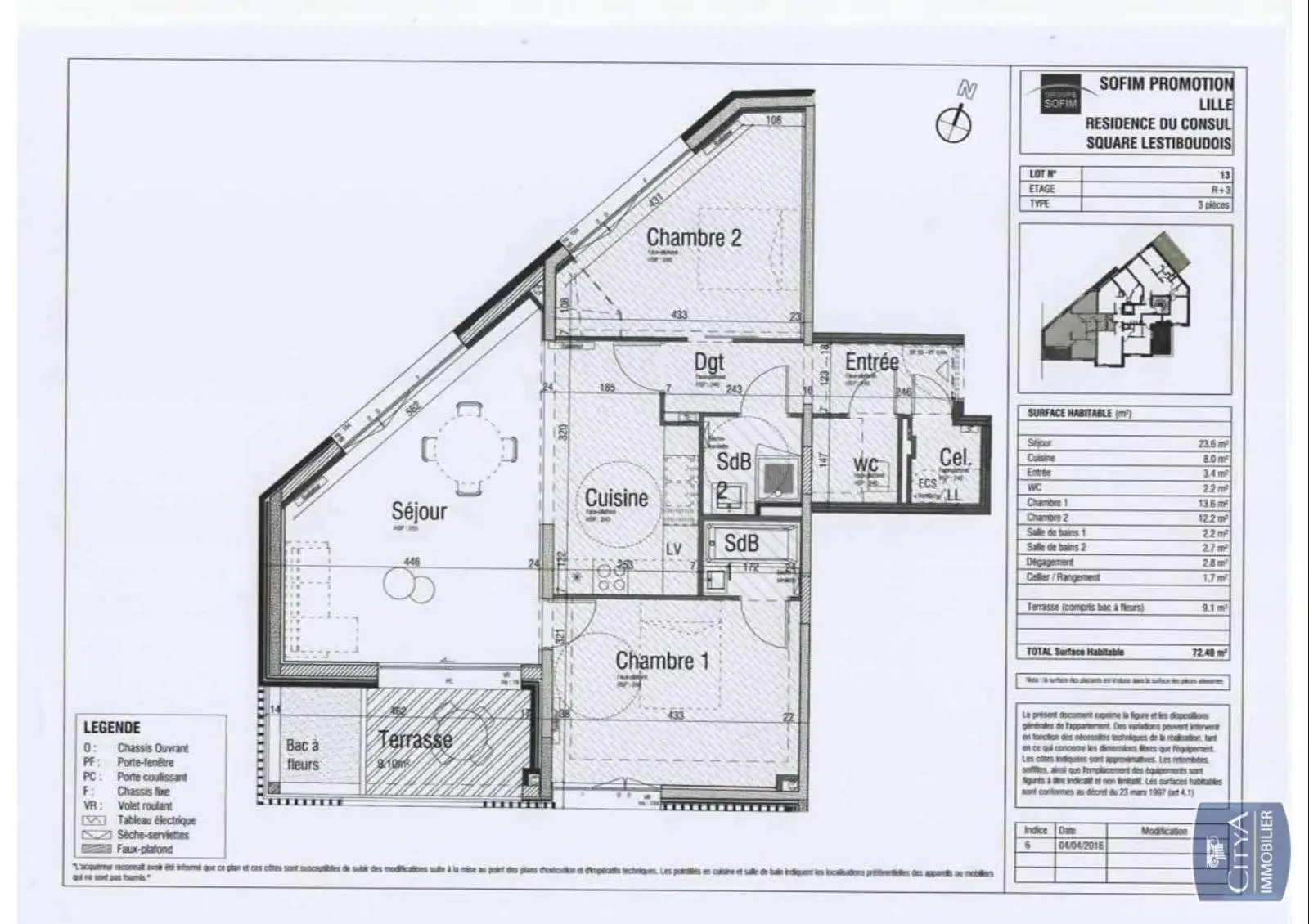 Photo 12 Appartement 3 pièces 72.4m²