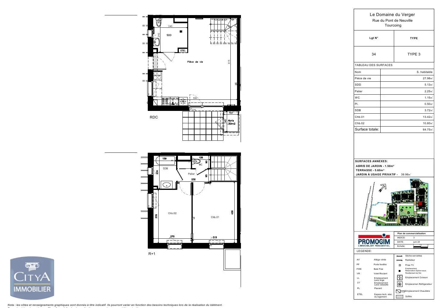Photo 2 Maison 3 pièces 64.75m²