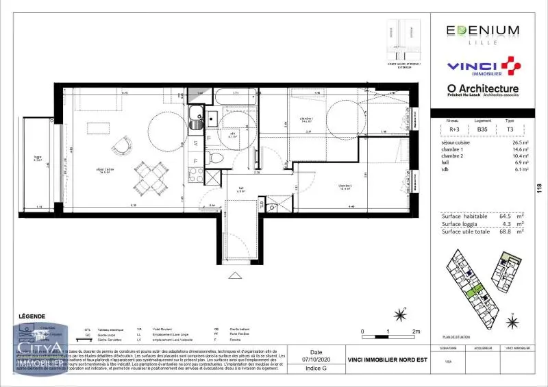 Photo 8 Appartement 3 pièces 64.5m²
