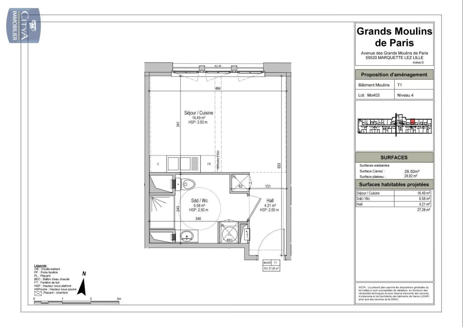 Photo 2 Appartement 1 pièce 27.07m²