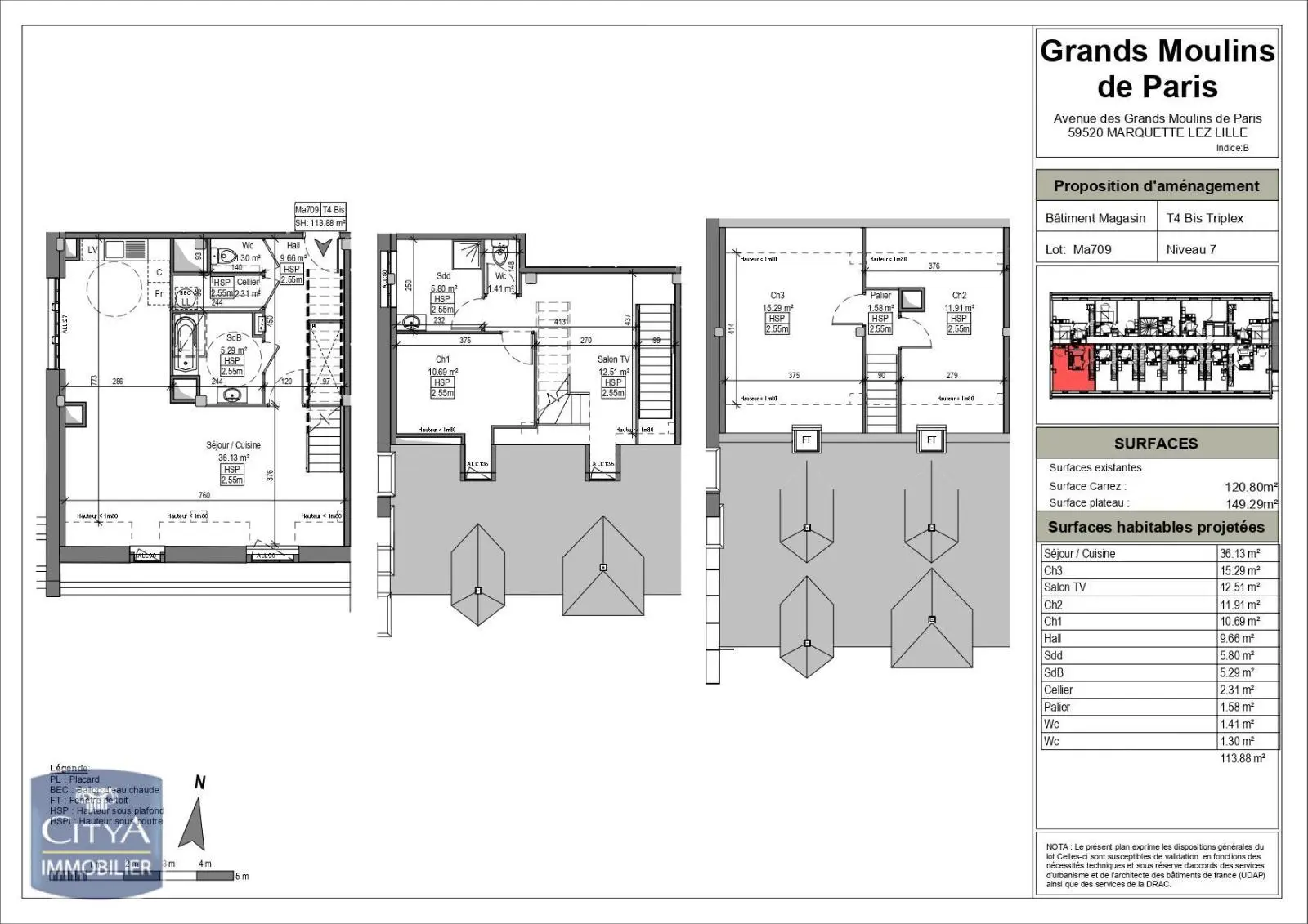 Photo 2 Appartement 4 pièces 114.02m²
