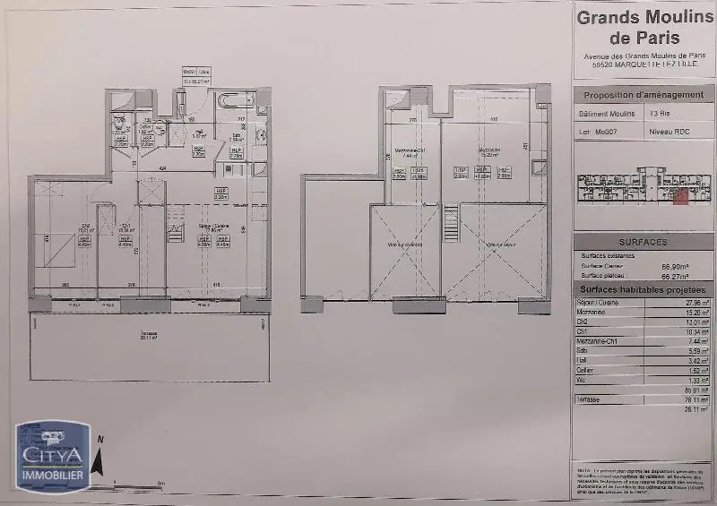 Photo 2 Appartement 3 pièces 66.9m²