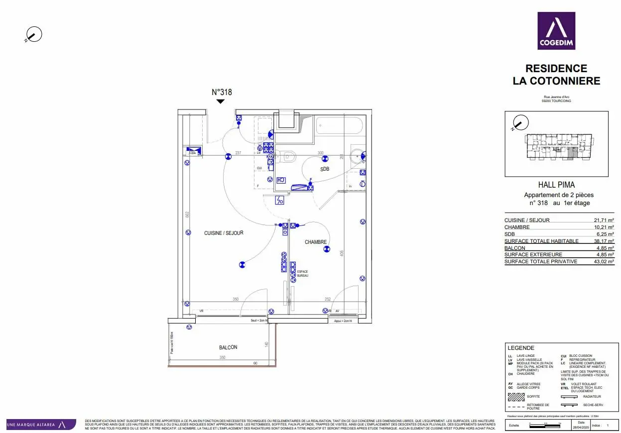 Photo 1 Appartement 2 pièces 38m²