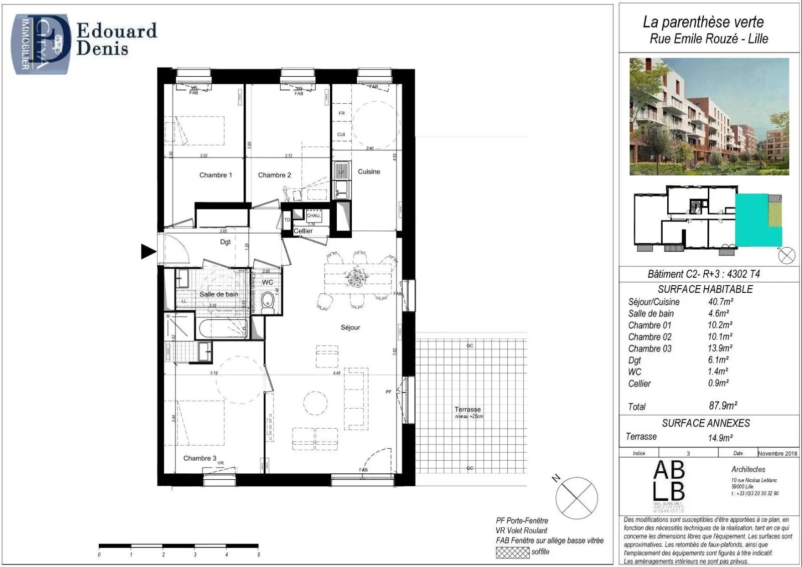 Photo 10 Appartement 4 pièces 87.9m²