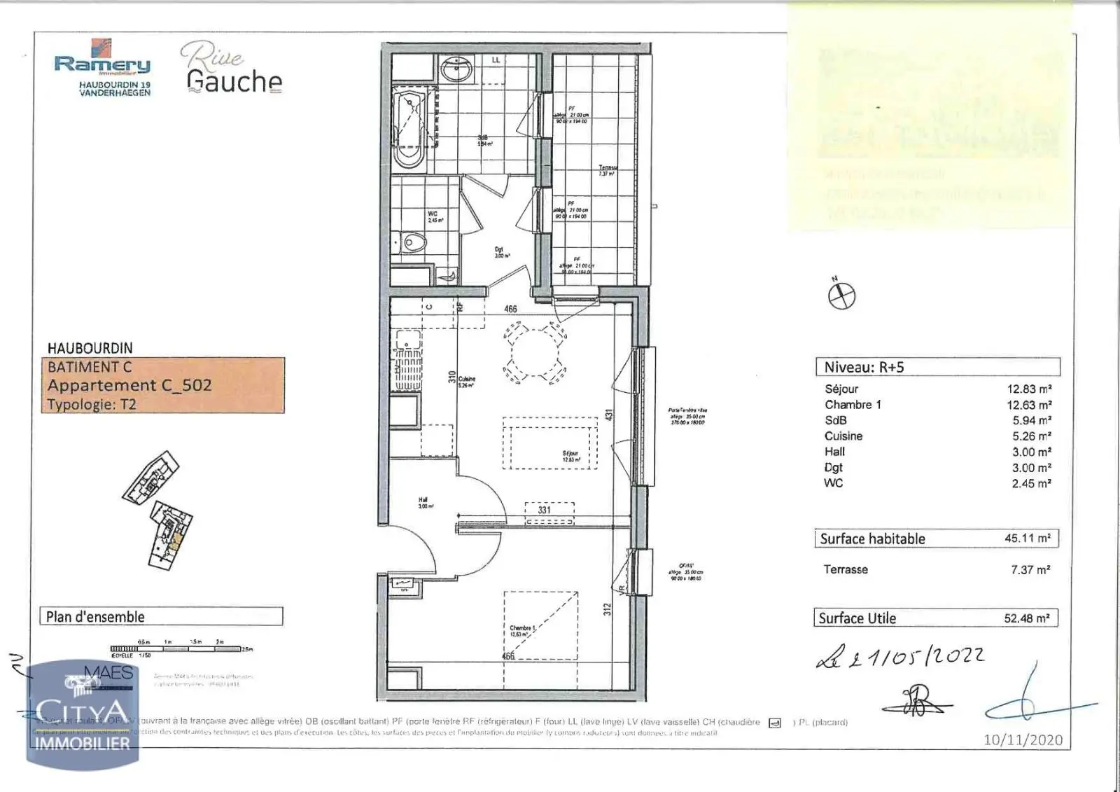 Photo 1 Appartement 2 pièces 45.11m²