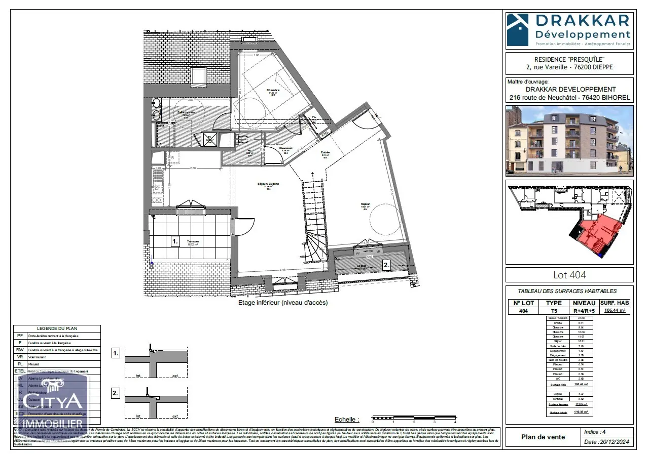 Photo 2 Appartement 4 pièces 106.44m²