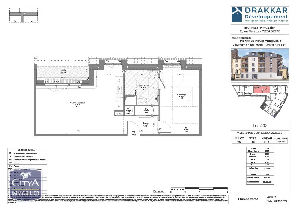 Photo 2 Appartement 2 pièces 47.01m²