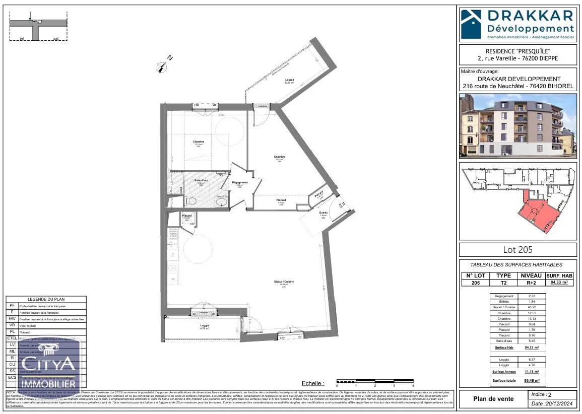 Photo 4 Appartement 3 pièces 84.38m²