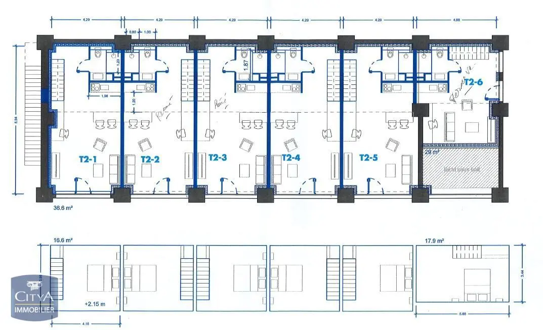 Photo 2 Appartement 2 pièces 36m²