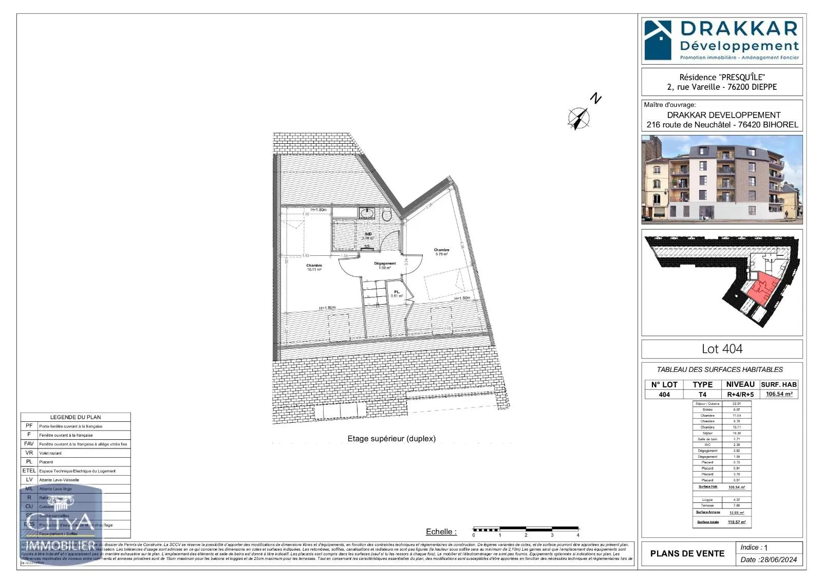 Photo 1 appartement Dieppe