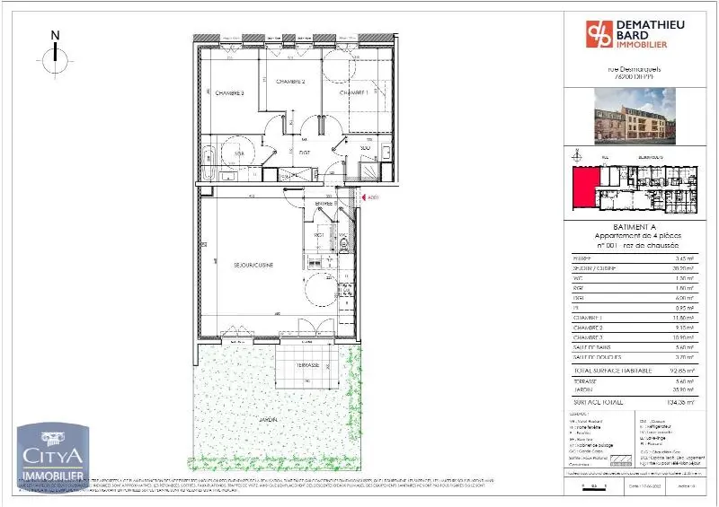 Photo 14 Appartement 4 pièces 92.85m²