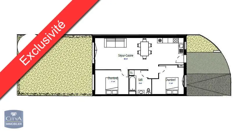 Photo 1 Maison 3 pièces 64m²