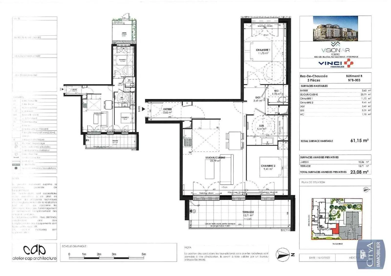 Photo 8 Appartement 3 pièces 61.15m²