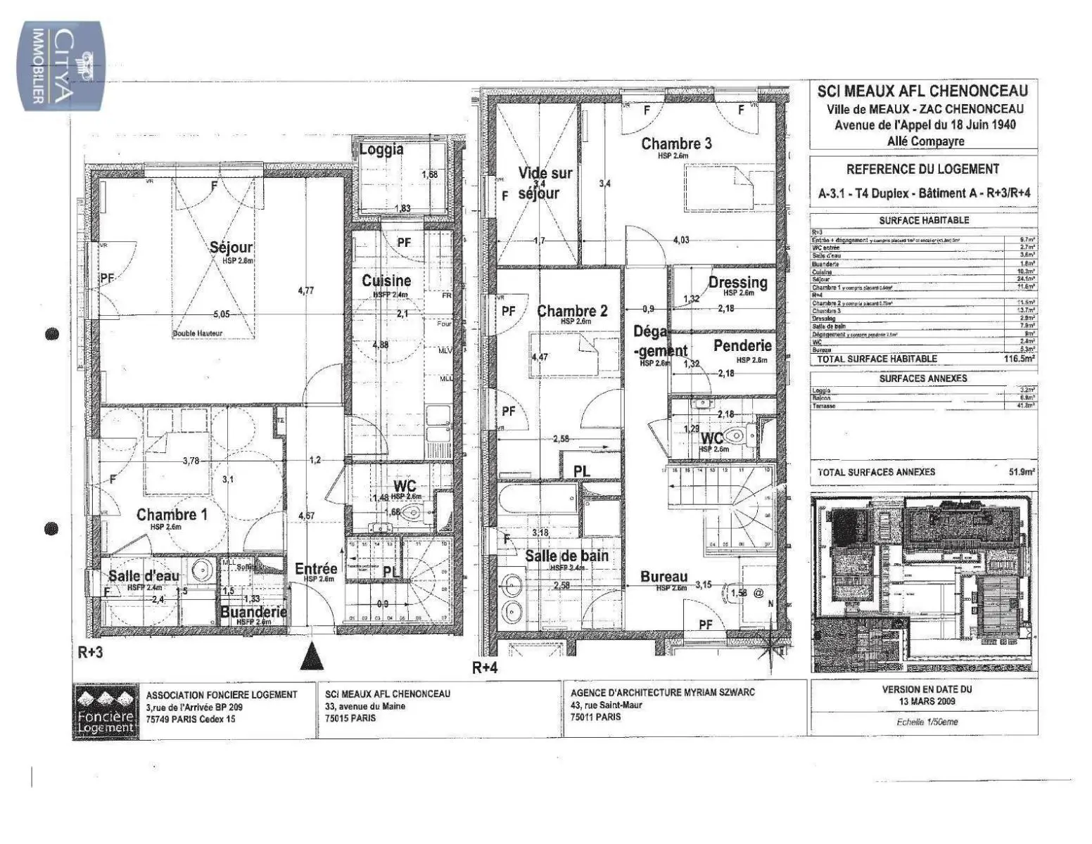 Photo 2 Appartement 4 pièces 116.5m²